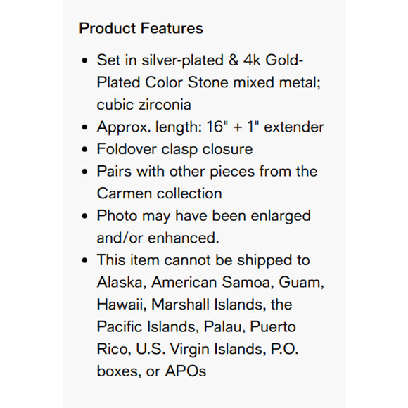 NWT Kendra Scott Carmen Tennis Necklace Gold Ruby Mix Gemstone $120 - Picture 8 of 8